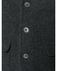 Мужская темно-серая шерстяная куртка от Zanone