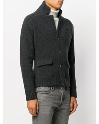 Мужская темно-серая шерстяная куртка от Zanone