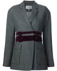 Женская темно-серая шерстяная куртка от Carven