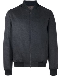 Мужская темно-серая шерстяная куртка от Etro