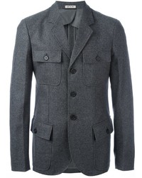 Мужская темно-серая шерстяная куртка от Marni