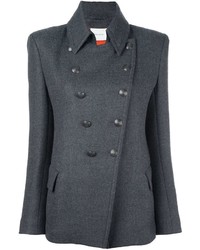 Женская темно-серая шерстяная куртка от PIERRE BALMAIN