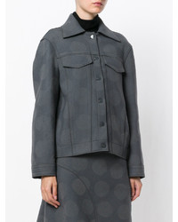 Женская темно-серая шерстяная куртка от Nina Ricci