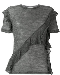 Женская темно-серая шерстяная футболка от IRO
