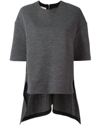 Женская темно-серая шерстяная футболка от Marni