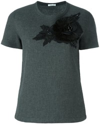Женская темно-серая шерстяная футболка от P.A.R.O.S.H.