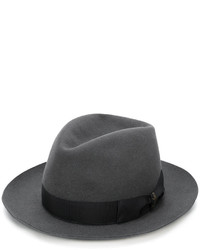 Мужская темно-серая шерстяная шляпа от Borsalino