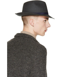 Мужская темно-серая шерстяная шляпа от Robert Geller