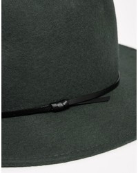 Мужская темно-серая шерстяная шляпа от Catarzi