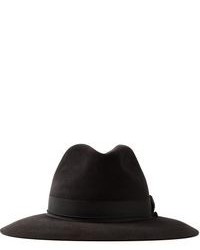 Женская темно-серая шерстяная шляпа от Yang Li