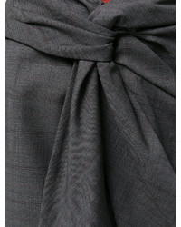 Темно-серая шерстяная юбка в клетку от Etoile Isabel Marant