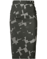 Темно-серая шерстяная юбка-карандаш от Vivienne Westwood