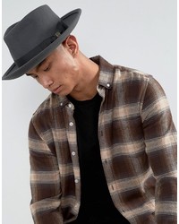 Мужская темно-серая шляпа от Brixton
