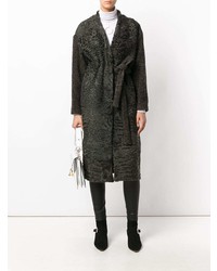 Темно-серая шуба от Inès & Marèchal