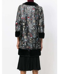 Темно-серая шуба от Cara Mila