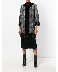 Темно-серая шуба от Cara Mila