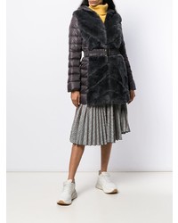 Темно-серая шуба от Liska