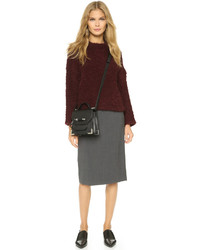 Темно-серая юбка-карандаш от Theory