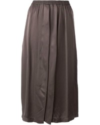 Темно-серая юбка-миди со складками от Ilaria Nistri