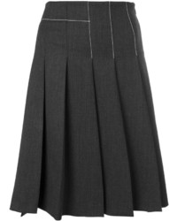 Темно-серая юбка со складками от Neil Barrett