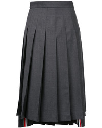 Темно-серая юбка со складками от Thom Browne