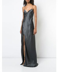 Темно-серое вечернее платье от Michelle Mason