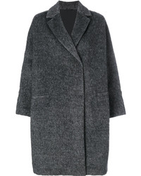 Женское темно-серое вязаное пальто от Brunello Cucinelli