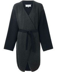 Женское темно-серое вязаное пальто от Maison Margiela
