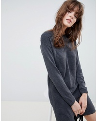 Темно-серое вязаное платье-свитер от ASOS DESIGN