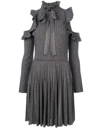 Темно-серое вязаное платье от Elie Saab