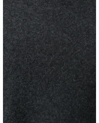 Темно-серое вязаное пончо от Tomas Maier