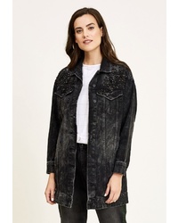 Женское темно-серое джинсовое пальто от DSHE