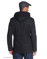 Темно-серое длинное пальто от Absolutex