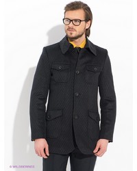 Темно-серое длинное пальто от Absolutex