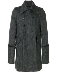 Темно-серое длинное пальто от Ann Demeulemeester
