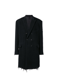 Темно-серое длинное пальто от Balenciaga
