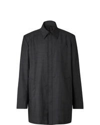 Темно-серое длинное пальто от Balenciaga