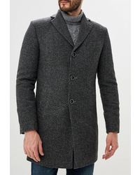 Темно-серое длинное пальто от Bazioni