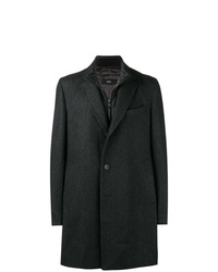 Темно-серое длинное пальто от BOSS HUGO BOSS