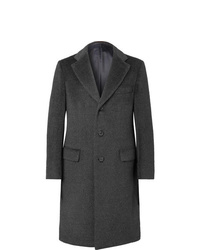Темно-серое длинное пальто от Brioni