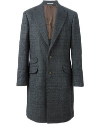 Темно-серое длинное пальто от Brunello Cucinelli