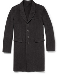 Темно-серое длинное пальто от Burberry