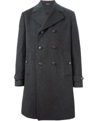 Темно-серое длинное пальто от Dolce & Gabbana