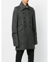 Темно-серое длинное пальто от Ann Demeulemeester