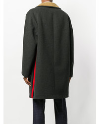 Темно-серое длинное пальто от Gucci