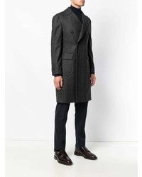 Темно-серое длинное пальто от Caruso