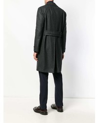 Темно-серое длинное пальто от Caruso