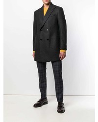 Темно-серое длинное пальто от Fay