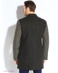 Темно-серое длинное пальто от Eden Park