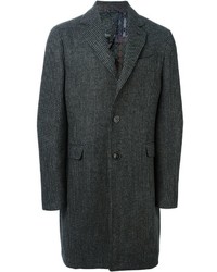 Темно-серое длинное пальто от Etro